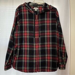 L.L. Bean XL Multicolor Plaid Relaxed Fit Jacket